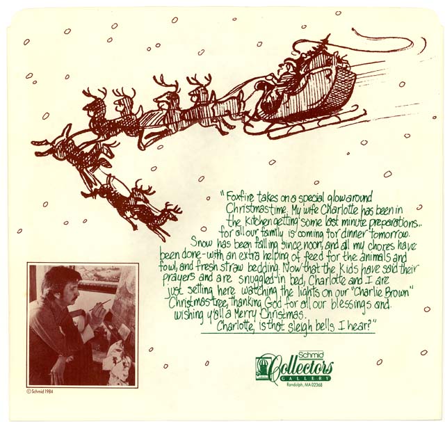 A Christmas Message 1985 - Back