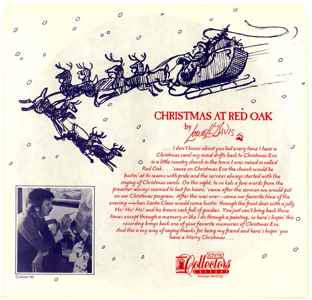 Christmas at Red Oak 1986 - Back